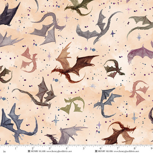 Preorder Jan 2027: The Land Called Honah Lee Butterscotch Dragon Allover 2712-48 by Hollis Kitchin