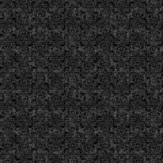 'Till Death Us Do Part by Deborah Edwards Black/Grey 28118-99 Cotton Woven Fabric