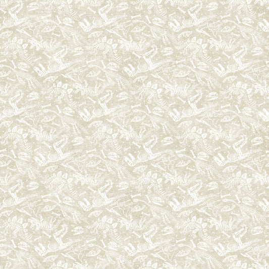 Dino Roar by Brett Blumenthal Cream 28466-11 Cotton Woven Fabric