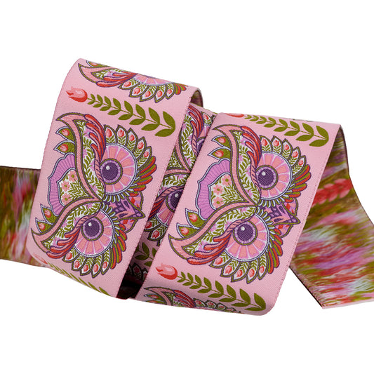 Full Moon Forest by Tula Pink  2" Ribbon Hootie Patootie Honey TK126.51mm.Col01