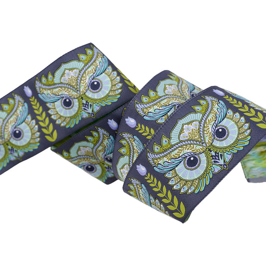 Full Moon Forest by Tula Pink  2" Ribbon Hootie Patootie Starlight TK126.51mm.Col02