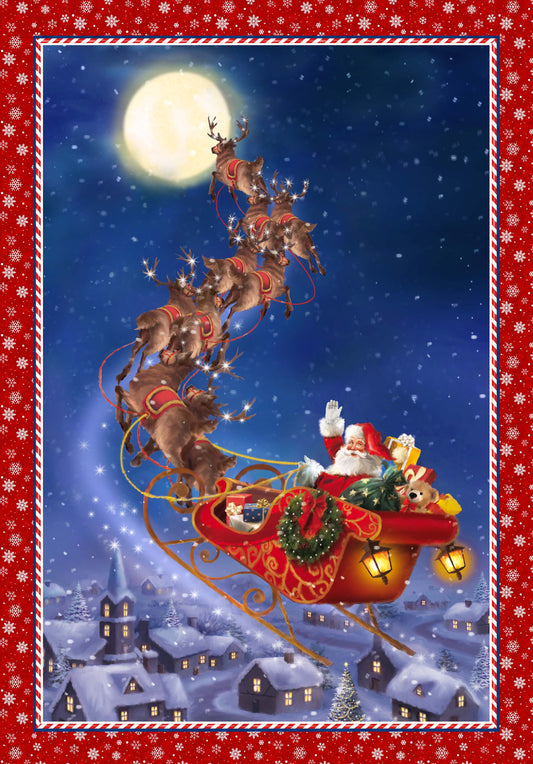 'Twas The Night Before Christmas By Simon Treadwell 30" Panel Digitally Printed    DP27020-48 Cotton Woven Panel