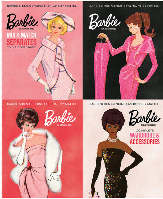PREORDER ITEM - EXPECTED NOVEMBER 2025: Licensed Barbie Vintage 35.5" Panel PD16895-PANEL   35.5" Cotton Woven Panel