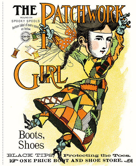 PREORDER ITEM - EXPECTED APRIL 2026: Scary Scraps by J. Wecker Frisch 35.5" Panel Patchwork Girls PD17600-PANEL Cotton Woven Panel