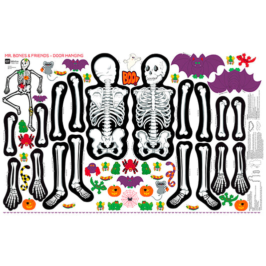 Sew & Go  36” x 60" Panel Mr Bones 31132X Cotton Woven Panel