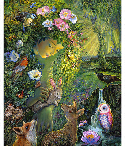 Love is All Around by Josephine Wall 36" Panel Multi     22183-PNL Cotton Woven Panel