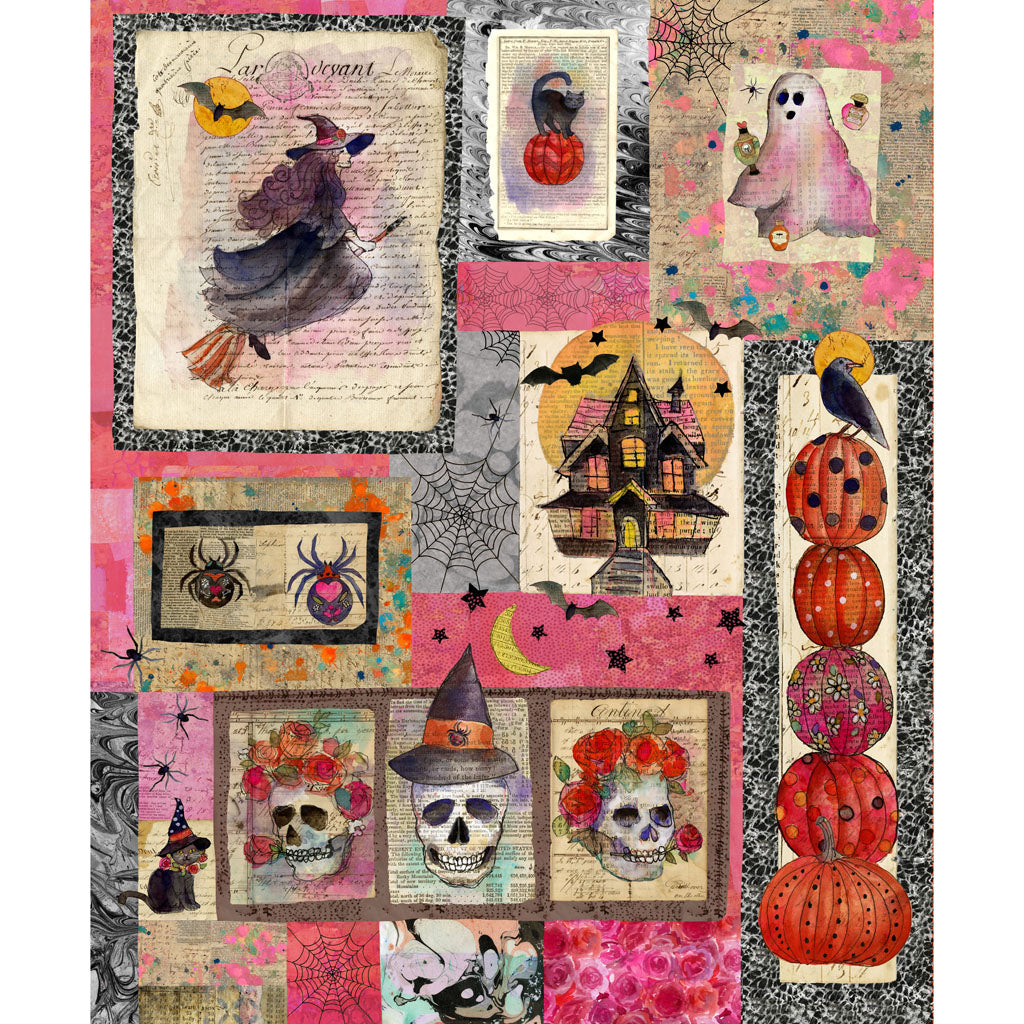 PREORDER ITEM - EXPECTED JUNE 2025: Faboolous Digital by Sue Zipkin 36" Panel Multi Color    Y4472.55 Cotton Woven Panel