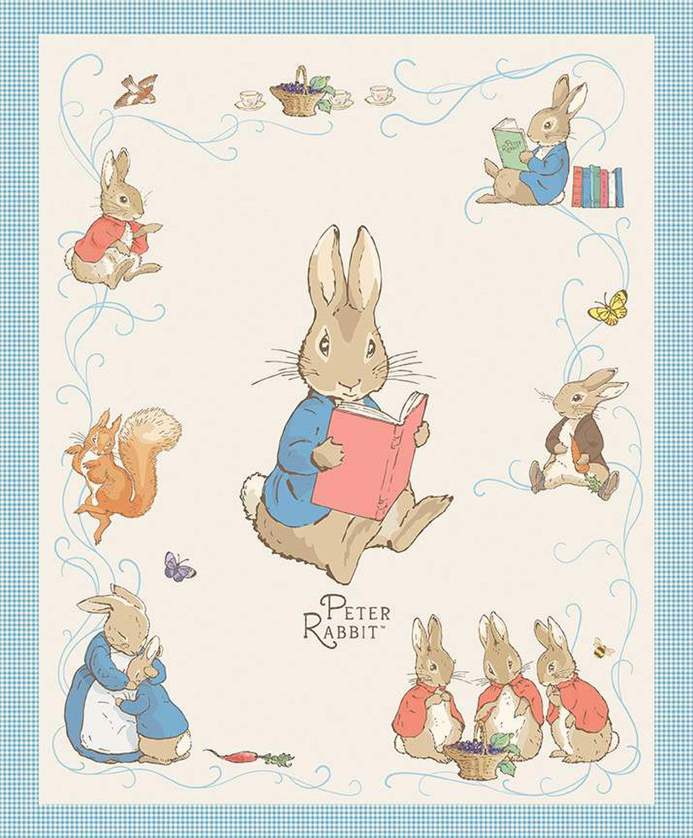 PREORDER ITEM - EXPECTED MAY 2024: Licensed The Tale Of Peter Rabbit 36" Panel    P14706-PANEL Cotton Woven Panel