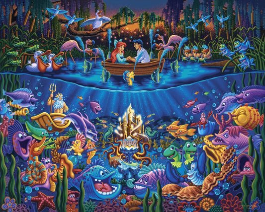 Licensed Disney Dowdle 36" Panel Part Of Your World ED-0012-2C-1 Cotton Woven Panel