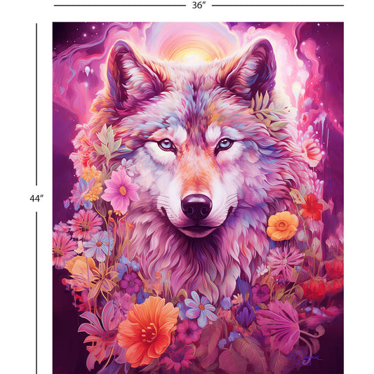 Daphne 36" Panel Serenity Wolf Multi    14240101P-01 Cotton Woven Panel