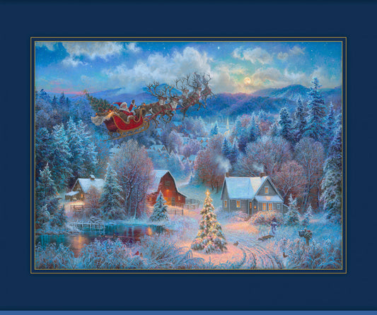 The Night Before Christmas by Abraham Hunter Collection 36" Panel    TNBC5865-PA Cotton Woven Panel