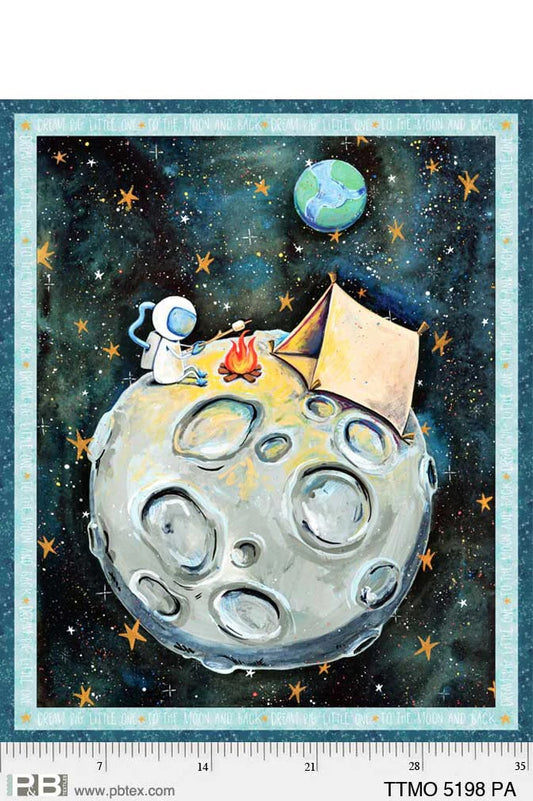 To The Moon by Rachel Nieman 36" Panel    TTMO5198PA Cotton Woven Panel