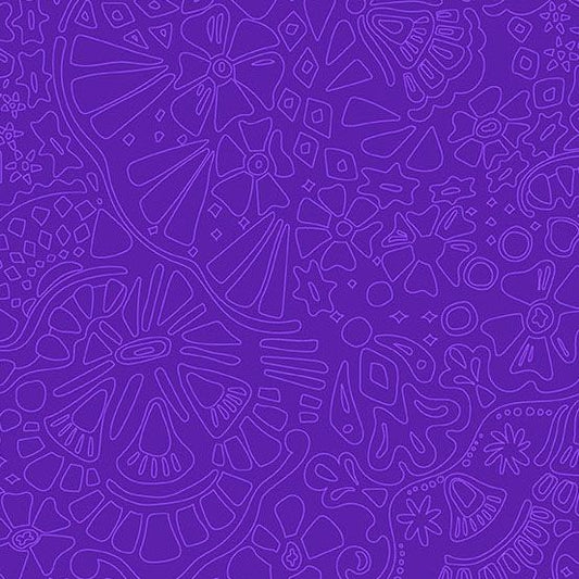 Preorder September 2026: Color Camp Bloom Glass Veil Dark Galaxy 10426-P1 by Alison Glass