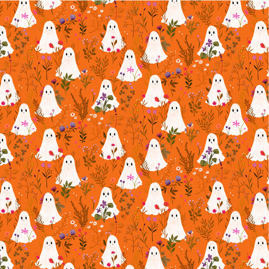 Preorder April 2027: Spooky Estate Ghost Garden Orange 55867-3 by Katherine Quinn