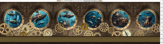 PREORDER ITEM - EXPECTED DECEMBER 2025: Steampunk Menagerie By Jason Yenter 3ST.1  3ST.1 Cotton Woven Fabric