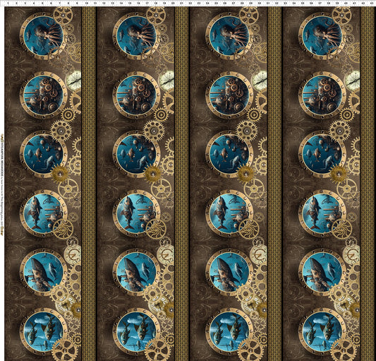 PREORDER ITEM - EXPECTED DECEMBER 2025: Steampunk Menagerie By Jason Yenter 3ST.1  3ST.1 Cotton Woven Fabric