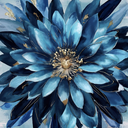 PREORDER ITEM EXPECTED IN JANUARY 2026: Behind Blue Eyes Digital by Funny Girl 44" Panel Flower Power Peacock    8658P-73 Cotton Woven Panel