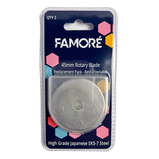 Rotary Cutter 45mm Replacement Blades 2 pack   400SK-PK2