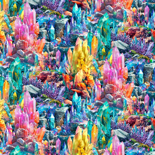 PREORDER ITEM-EXPECTED APRIL 2026: Divine Oceania by Aimee Stewart Sea Crystal DDC12609-Multi Cotton Woven Fabric