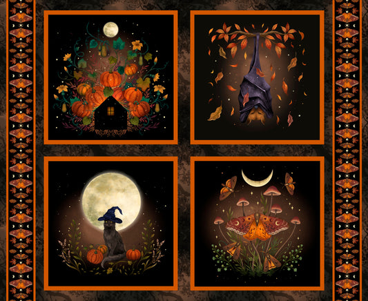 Preorder June 2026: Harvest Haunt Block Panel 36" 4815B-99 by Episodic Drawing