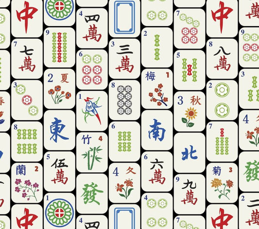 Preorder Oct 2026: Mahjong Tiles DX-9396-6C-1 Multi