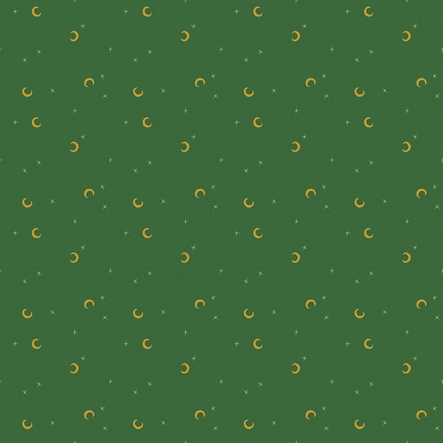 Preorder Apr 2027: Cobweb Cottage Moon and Stars Pickle Sparkle SC19086-PICKLE