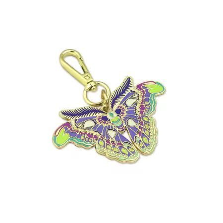 Preorder May 2027: Tula Pink Down to Earth Altas Moth Daybreak Bag Charm STS364