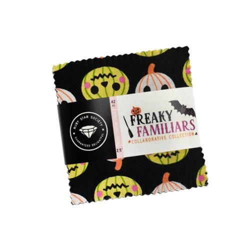 Preorder June 2026: Freaky Familiars 2.5" Mini Charm Precut Bundle of 42 Pieces RS5190MC by RSS