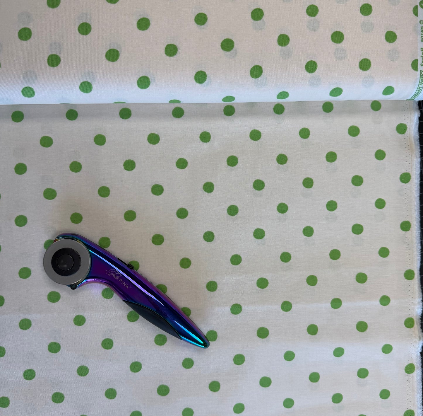 Sugar Plum by Heather Ross 50169-5 Green Dots