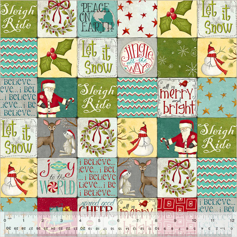 A Very Terri Christmas Merry Squares Multi 54101-1
