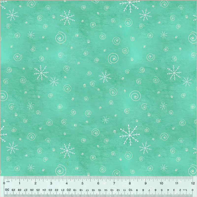 A Very Terri Christmas Snow Flurries Turquoise 54104-10