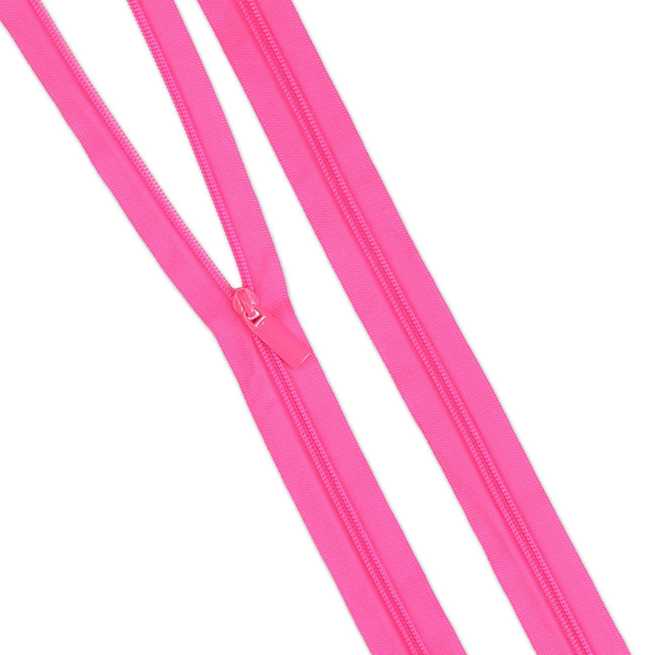 Preorder November 2026: Tula Pink Sallie Tomato: Neon Pink #5 Nylon Coil Zippers ZBY5C145