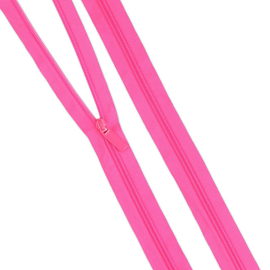 Preorder November 2026: Tula Pink Sallie Tomato: Neon Pink #5 Nylon Coil Zippers ZBY5C145