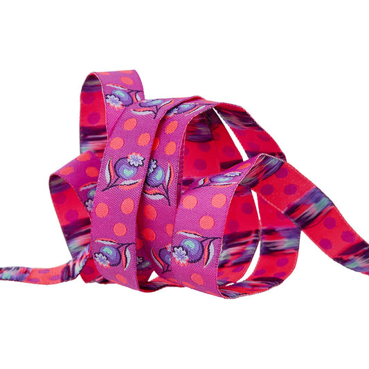 Untamed by Tula Pink 5/8" Ribbon Impending Bloom Nova TK123 16mm Col 03