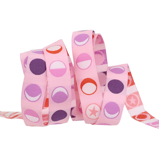 Full Moon Forest by Tula Pink 5/8" Ribbon Phases Honey TK127.16mm.Col01