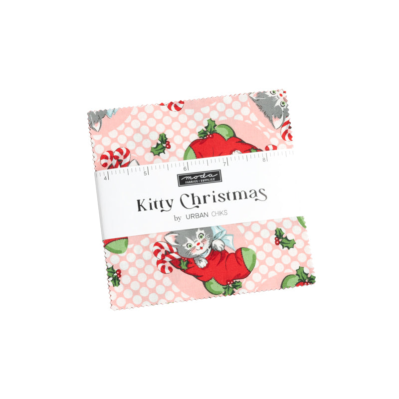 Kitty Christmas by Urban Chiks 5" Square Bundle of 42   31200PP Bundle