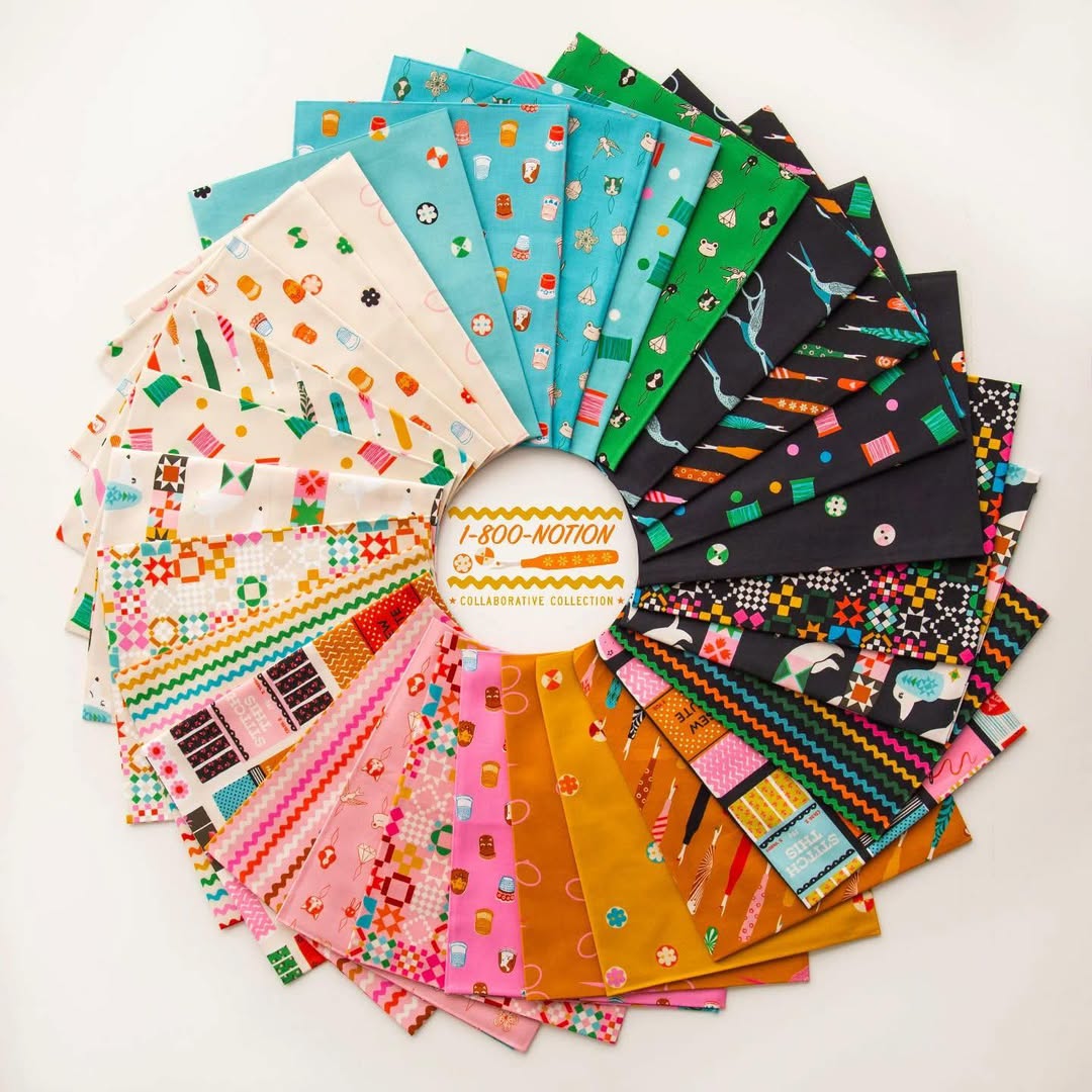 Preorder August 2026: Lucky Stars Midnight Quilt BOM full kit Featuring RSS 1-800-Notion and Speckled