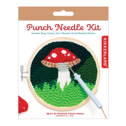 Punch Needle Kit Mushroom GG252 by Kikkerland