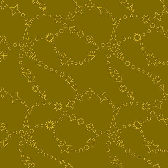 Preorder August 2026: Color Camp Grove Glass Trailmap Dark Gold 10421-Y by Alison Glass