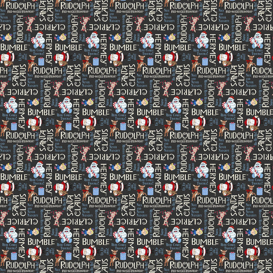 PREORDER ITEM-EXPECTED JUNE 2026: Rudolph the Red Nosed Reindeer RD1006-96 Northcott Cotton Woven