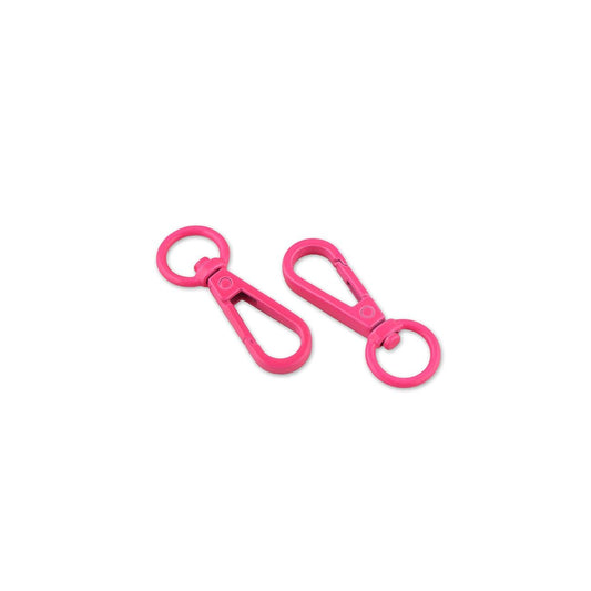 Preorder November 2026: Tula Pink Sallie Tomato: Two Neon Pink 1/2" Swivel Hooks STS160NP
