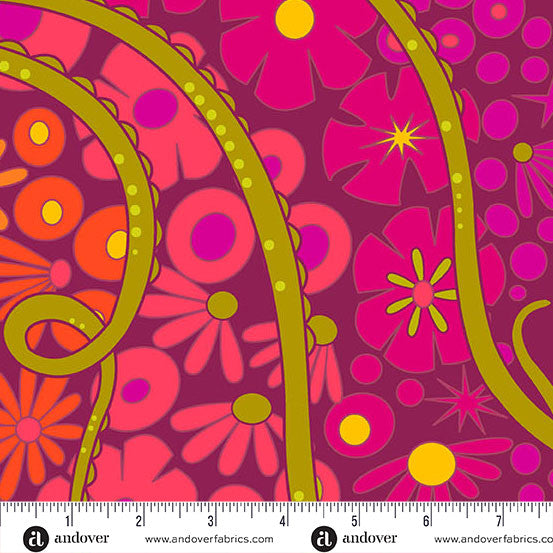 Preorder August 2026: Redwood 108" Wideback Puerto Bloom AW-10462-E by Alison Glass