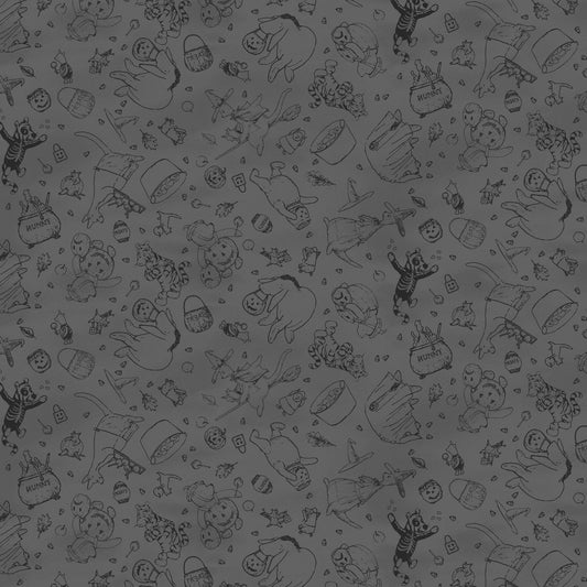 Preorder June 2026: Haunted Acre Wood Crew Lineart Charcoal 9133-90 by W. A. Dodge