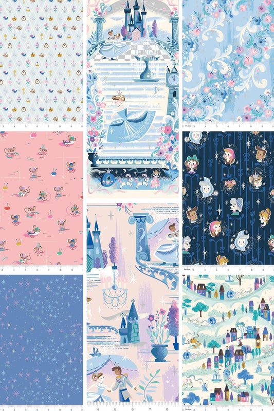 Preorder Sept 2026: Wishes Full Yard Bundle of 7 Prints Plus a Panel Ballerina 1YD-18070BA-8 by Jill Howarth