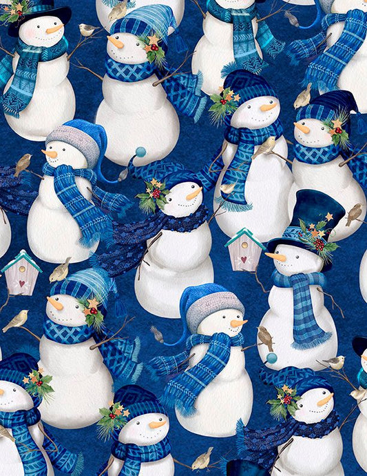 Preorder June 2026: Let It Snow-Man Packed Snowman Dark Blue 27753-441 by Danielle Leone