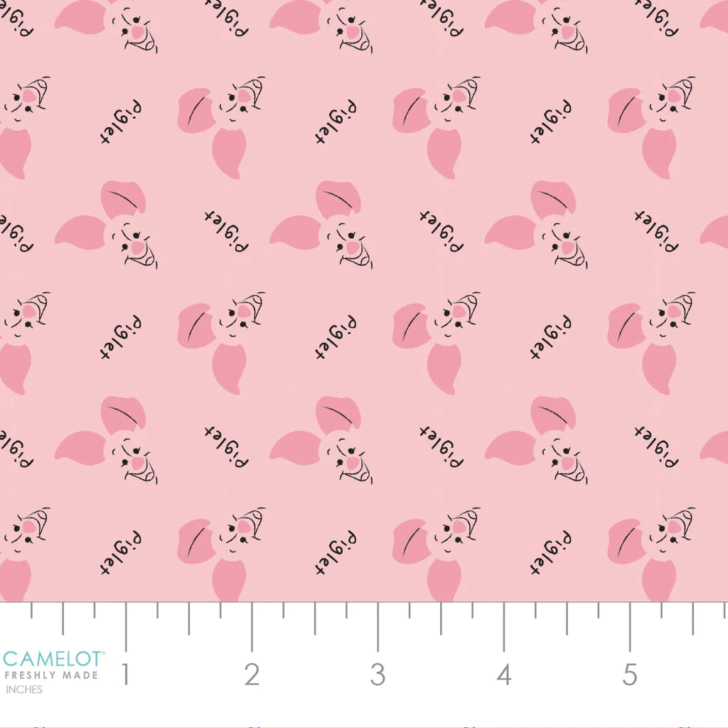 New Arrival: Licensed Disney Winnie the Pooh All About Me All About Piglet Pink    85430703-1 Cotton Woven Fabric