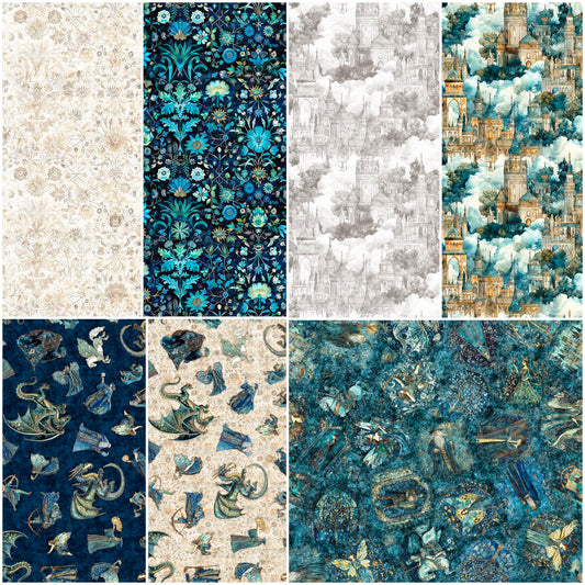PREORDER ITEM - EXPECTED NOVEMBER 2025: Folklore by Morris Creative Group  Fat Quarter Bundle of 7 Prints FMCG FQ Bundle