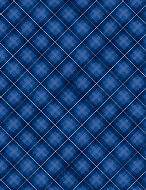 Preorder June 2026: Let It Snow-Man Plaid Dark Blue 27759-441 by Danielle Leone