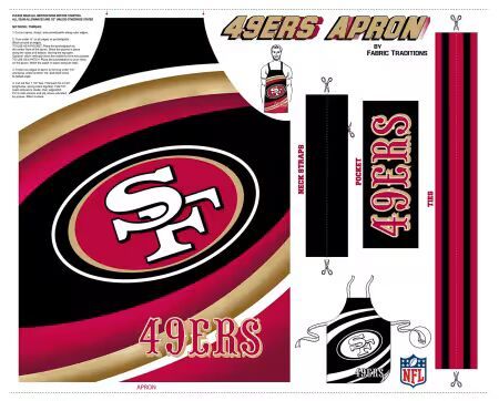 Preorder Dec 2026: NFL San Francisco 49Ers Apron Panels 70690-D