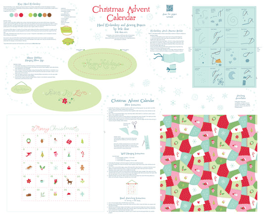 Preorder May 2026: Just Make It! Seasonal Christmas Advent Calendar 36" Panel 9078P-01 by Little Dear